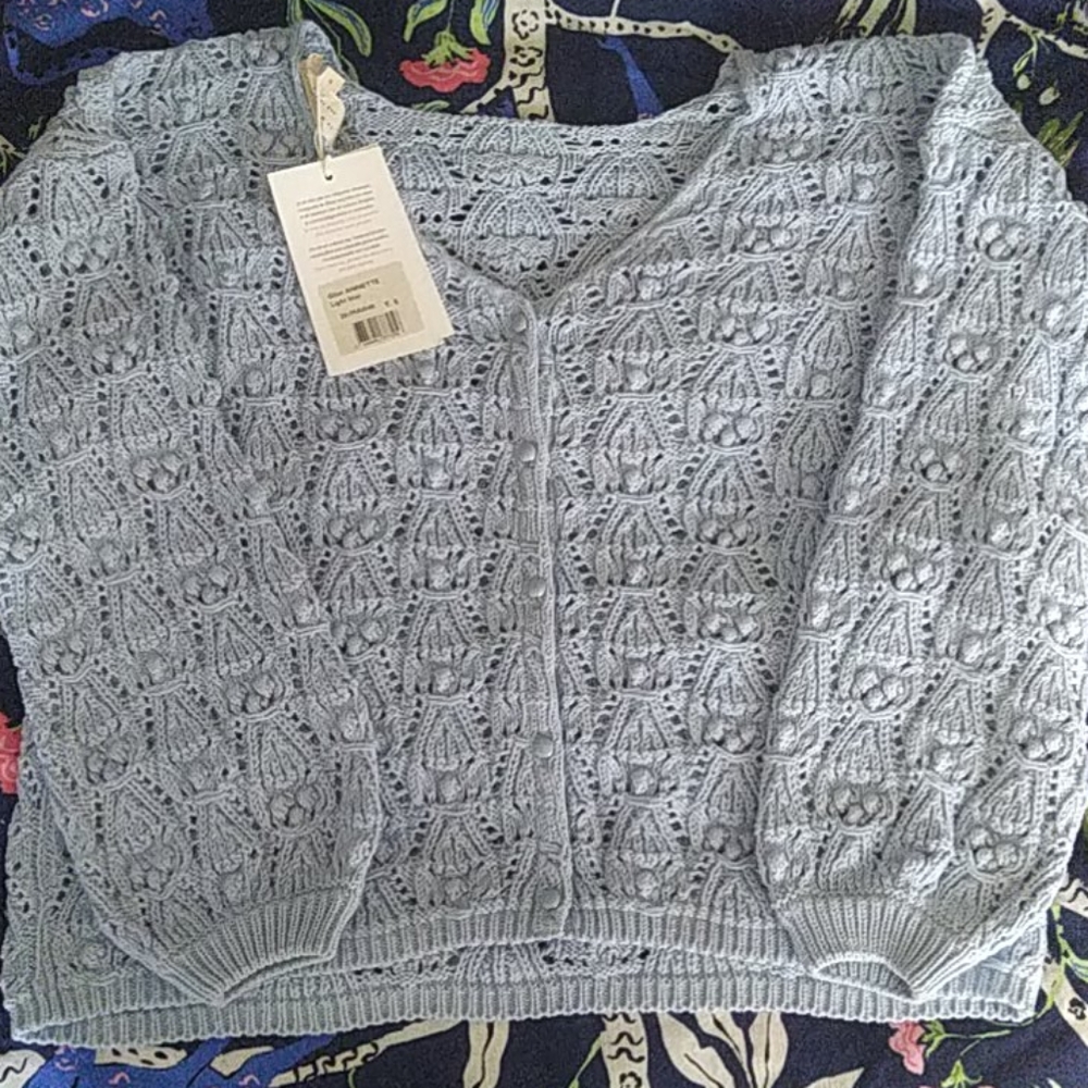NWT Sezane Annette jumper in light blue Small size - Picture 2 of 6
